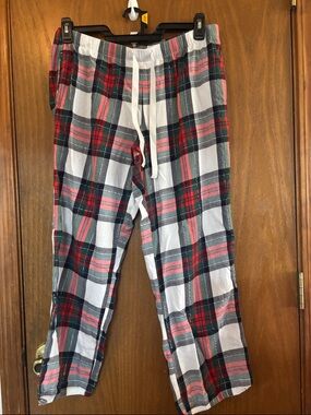 Victoria's Secret Red, Green, Navy Plaid Lounge Shorts